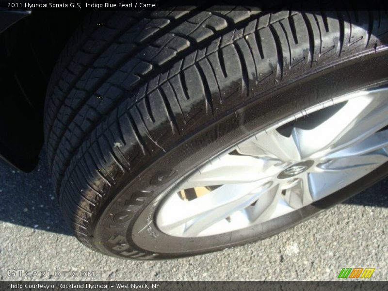 Indigo Blue Pearl / Camel 2011 Hyundai Sonata GLS