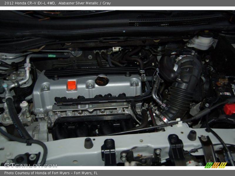 Alabaster Silver Metallic / Gray 2012 Honda CR-V EX-L 4WD