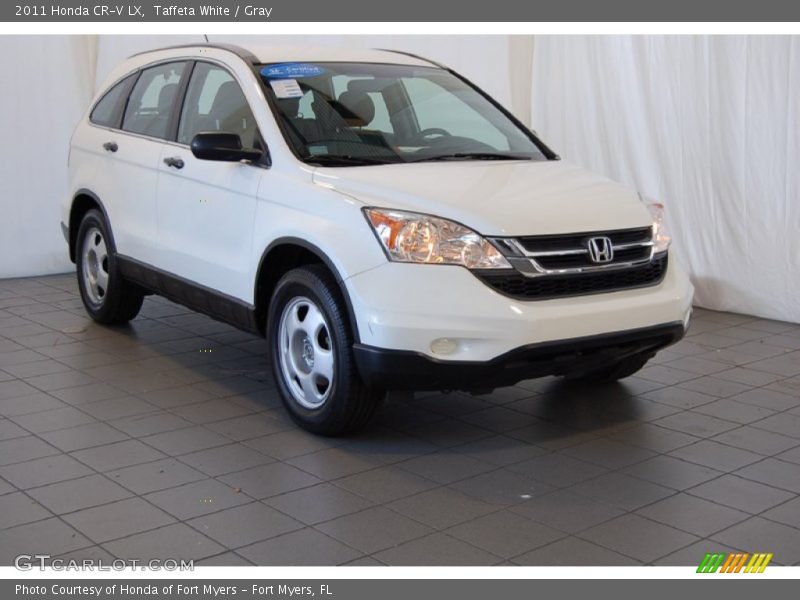 Taffeta White / Gray 2011 Honda CR-V LX