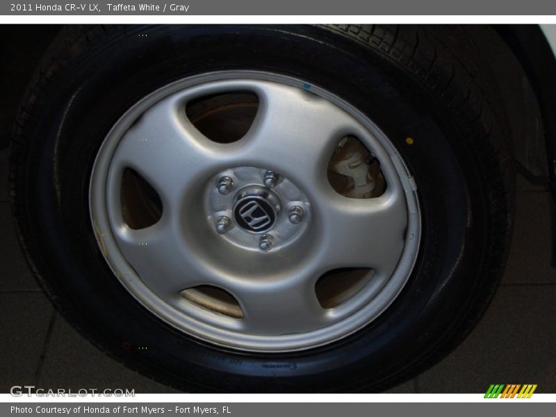 Taffeta White / Gray 2011 Honda CR-V LX