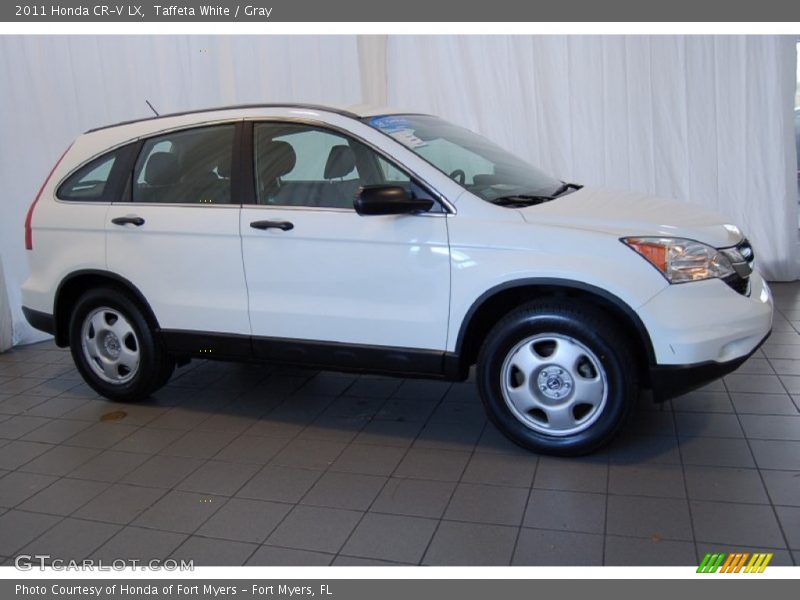 Taffeta White / Gray 2011 Honda CR-V LX