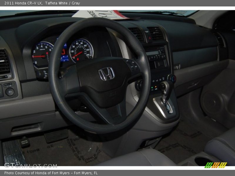 Taffeta White / Gray 2011 Honda CR-V LX