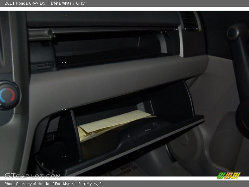 Taffeta White / Gray 2011 Honda CR-V LX