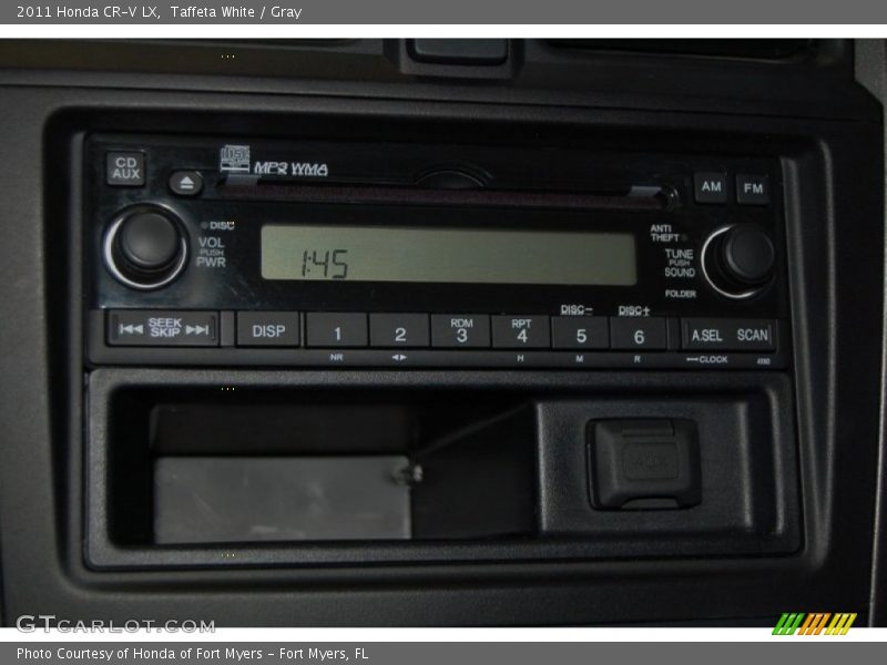 Taffeta White / Gray 2011 Honda CR-V LX