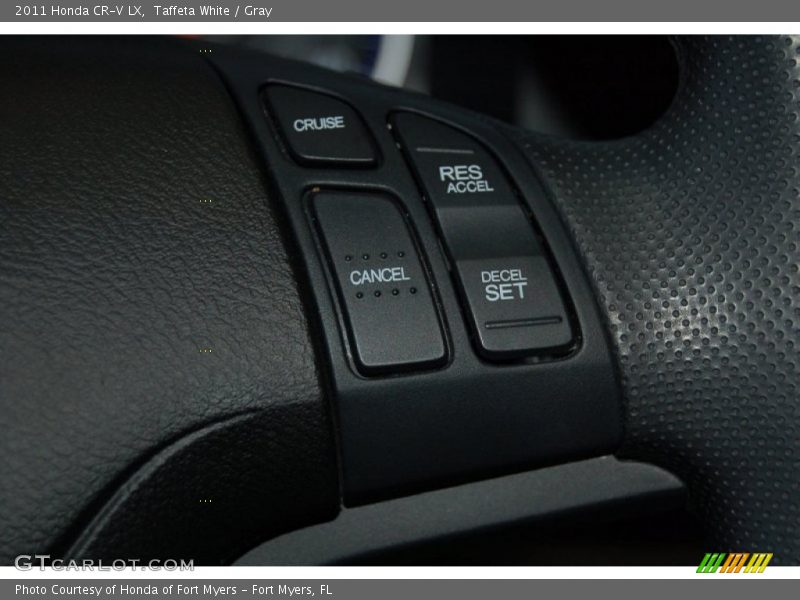 Taffeta White / Gray 2011 Honda CR-V LX