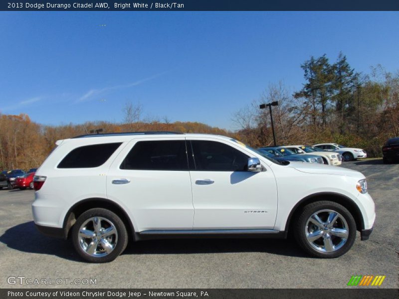 Bright White / Black/Tan 2013 Dodge Durango Citadel AWD