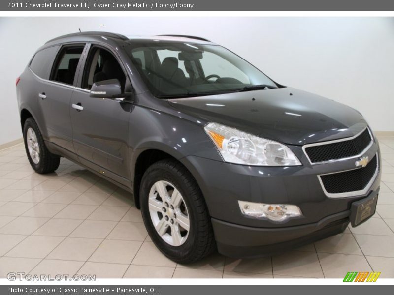 Cyber Gray Metallic / Ebony/Ebony 2011 Chevrolet Traverse LT