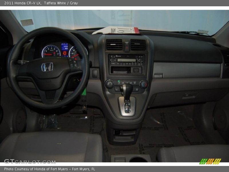 Taffeta White / Gray 2011 Honda CR-V LX