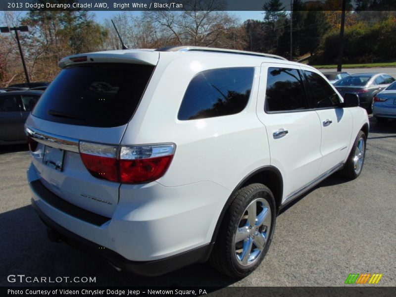 Bright White / Black/Tan 2013 Dodge Durango Citadel AWD