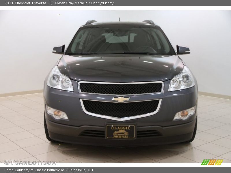 Cyber Gray Metallic / Ebony/Ebony 2011 Chevrolet Traverse LT
