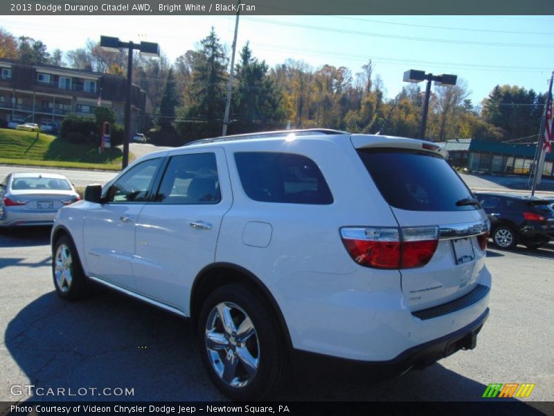 Bright White / Black/Tan 2013 Dodge Durango Citadel AWD