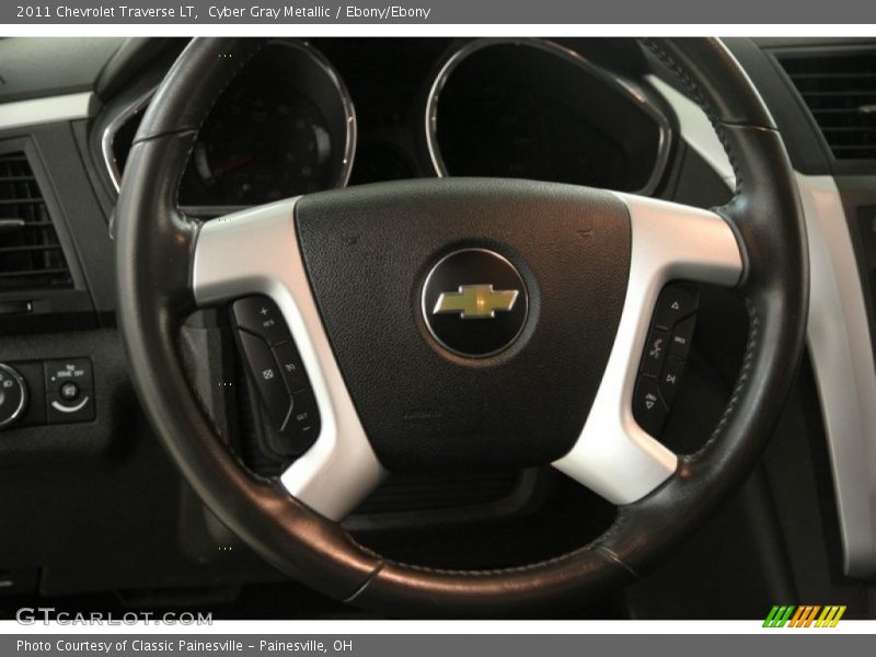 Cyber Gray Metallic / Ebony/Ebony 2011 Chevrolet Traverse LT