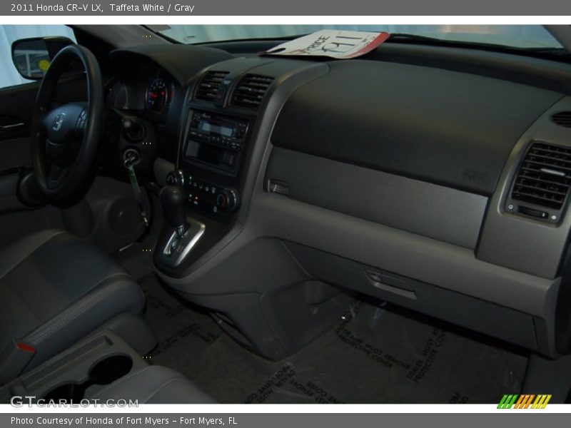 Taffeta White / Gray 2011 Honda CR-V LX