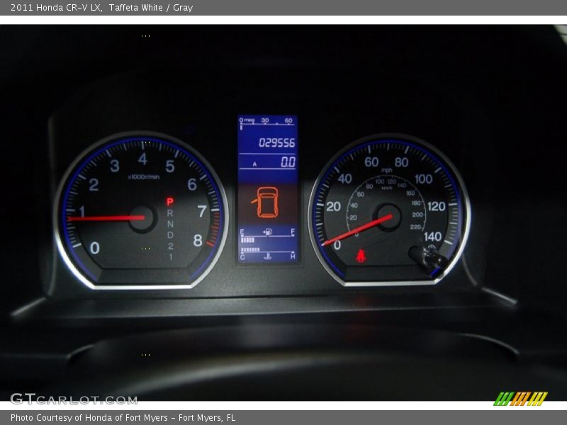 Taffeta White / Gray 2011 Honda CR-V LX