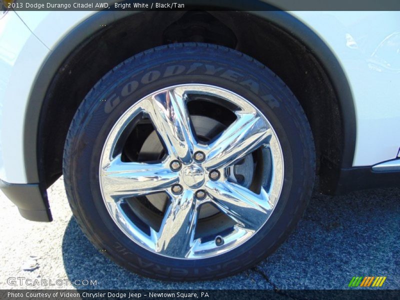 Bright White / Black/Tan 2013 Dodge Durango Citadel AWD