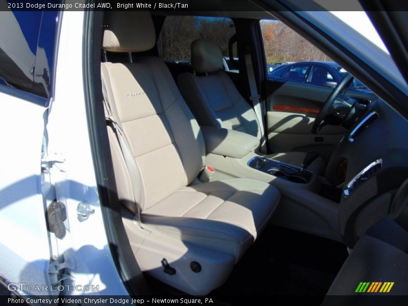 Bright White / Black/Tan 2013 Dodge Durango Citadel AWD