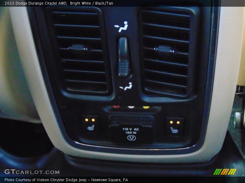 Bright White / Black/Tan 2013 Dodge Durango Citadel AWD