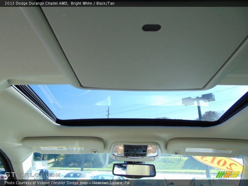 Bright White / Black/Tan 2013 Dodge Durango Citadel AWD