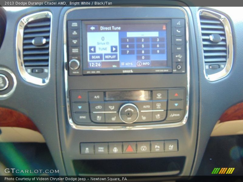 Bright White / Black/Tan 2013 Dodge Durango Citadel AWD