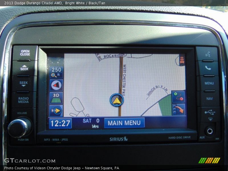 Bright White / Black/Tan 2013 Dodge Durango Citadel AWD
