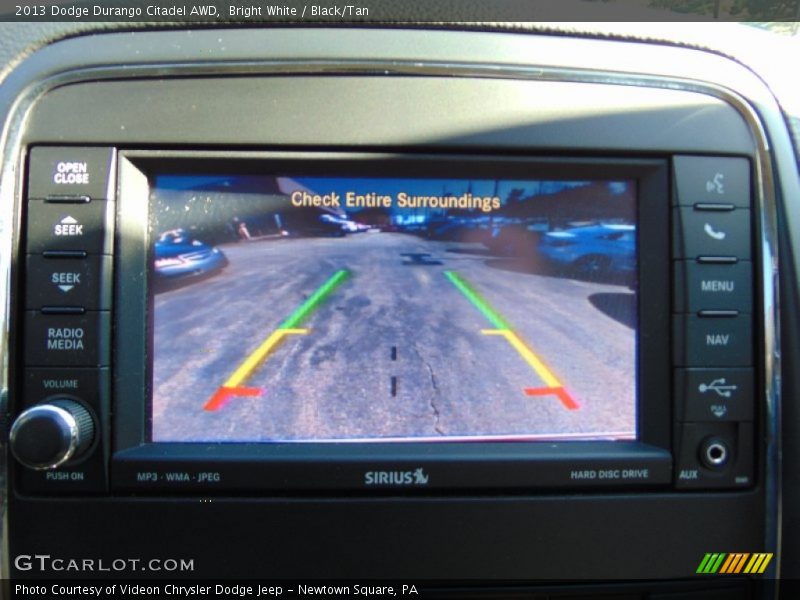 Bright White / Black/Tan 2013 Dodge Durango Citadel AWD