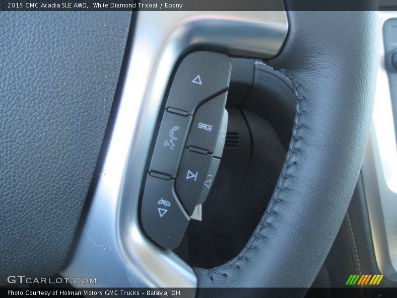 White Diamond Tricoat / Ebony 2015 GMC Acadia SLE AWD