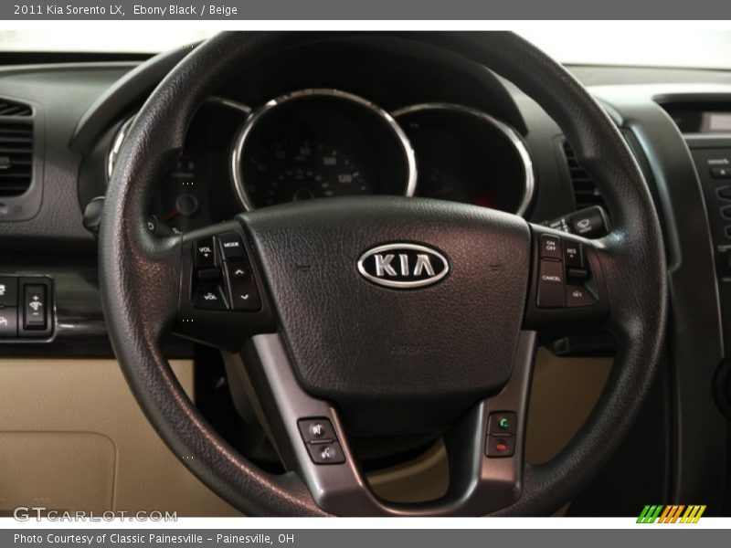 Ebony Black / Beige 2011 Kia Sorento LX