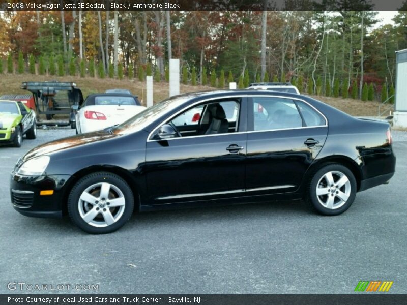 Black / Anthracite Black 2008 Volkswagen Jetta SE Sedan