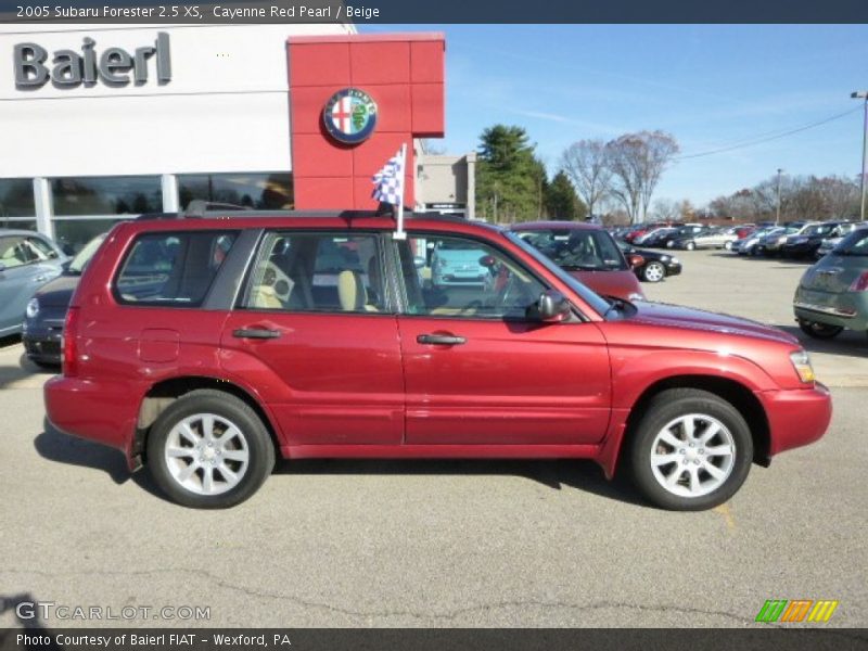 Cayenne Red Pearl / Beige 2005 Subaru Forester 2.5 XS