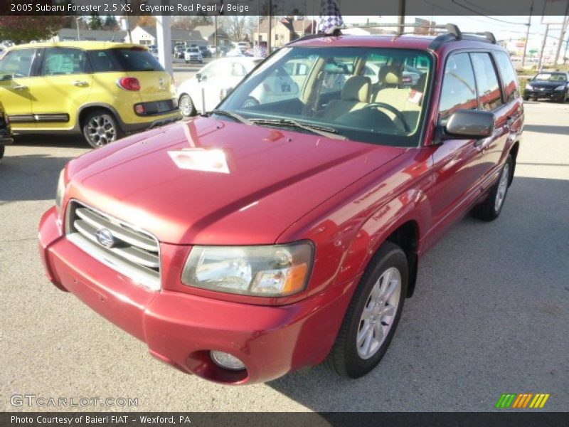 Cayenne Red Pearl / Beige 2005 Subaru Forester 2.5 XS