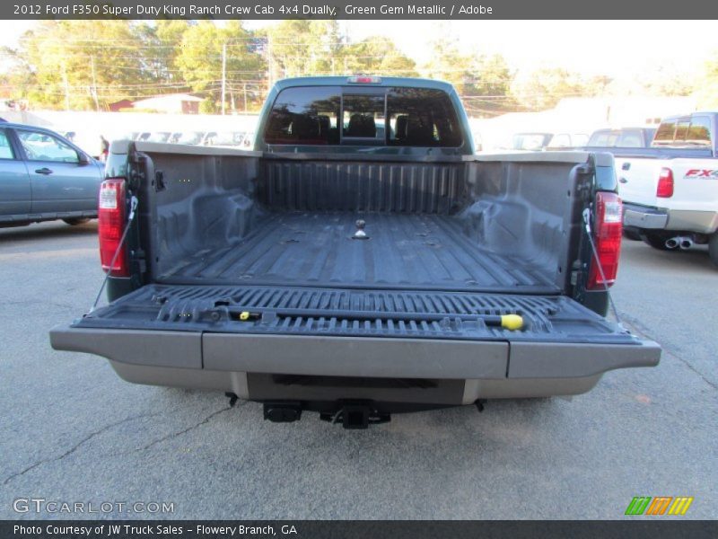 Green Gem Metallic / Adobe 2012 Ford F350 Super Duty King Ranch Crew Cab 4x4 Dually