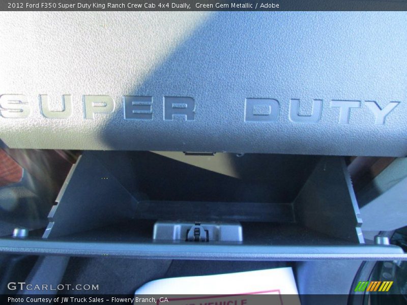 Green Gem Metallic / Adobe 2012 Ford F350 Super Duty King Ranch Crew Cab 4x4 Dually