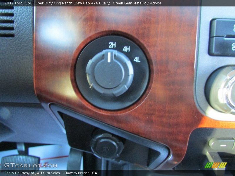 Green Gem Metallic / Adobe 2012 Ford F350 Super Duty King Ranch Crew Cab 4x4 Dually