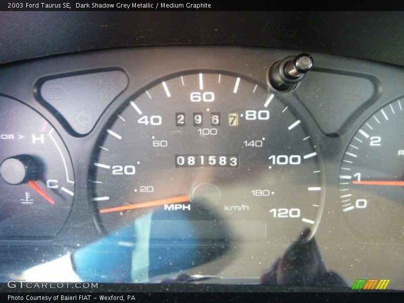 Dark Shadow Grey Metallic / Medium Graphite 2003 Ford Taurus SE
