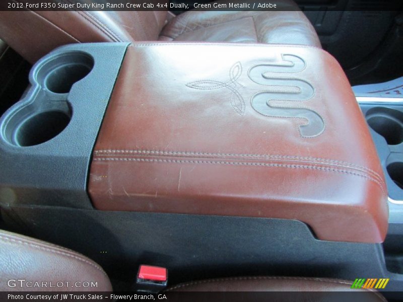 Green Gem Metallic / Adobe 2012 Ford F350 Super Duty King Ranch Crew Cab 4x4 Dually