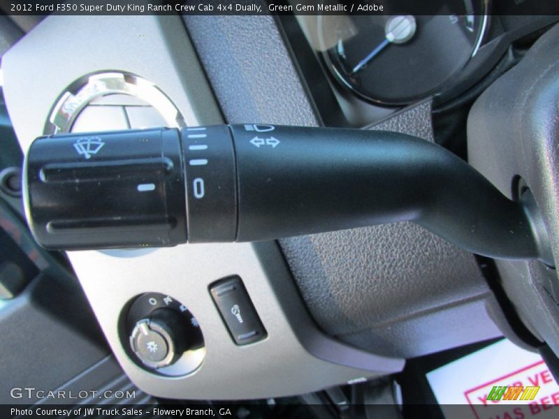 Green Gem Metallic / Adobe 2012 Ford F350 Super Duty King Ranch Crew Cab 4x4 Dually