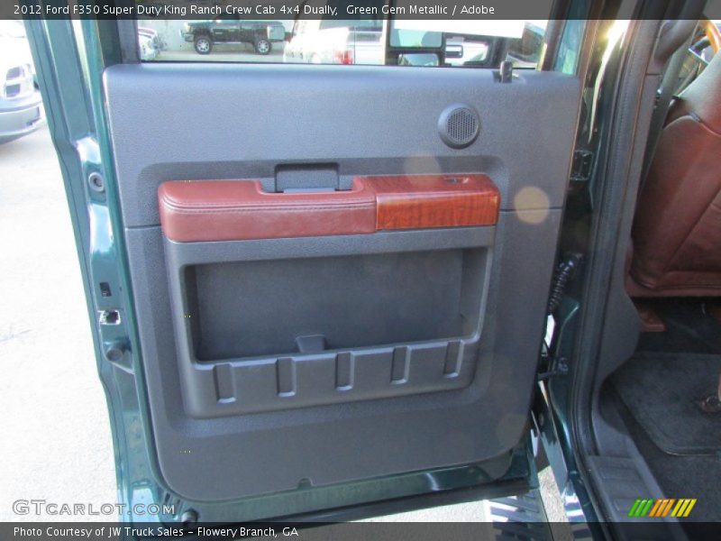 Green Gem Metallic / Adobe 2012 Ford F350 Super Duty King Ranch Crew Cab 4x4 Dually