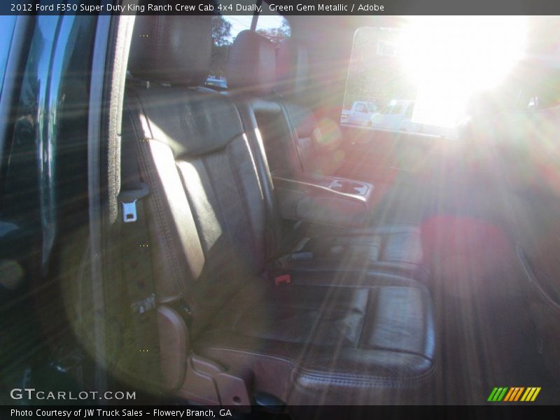 Green Gem Metallic / Adobe 2012 Ford F350 Super Duty King Ranch Crew Cab 4x4 Dually