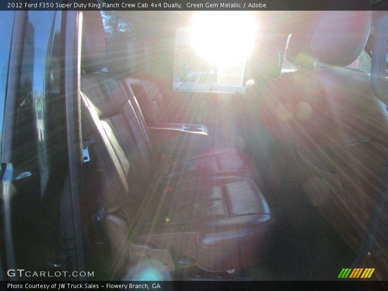 Green Gem Metallic / Adobe 2012 Ford F350 Super Duty King Ranch Crew Cab 4x4 Dually