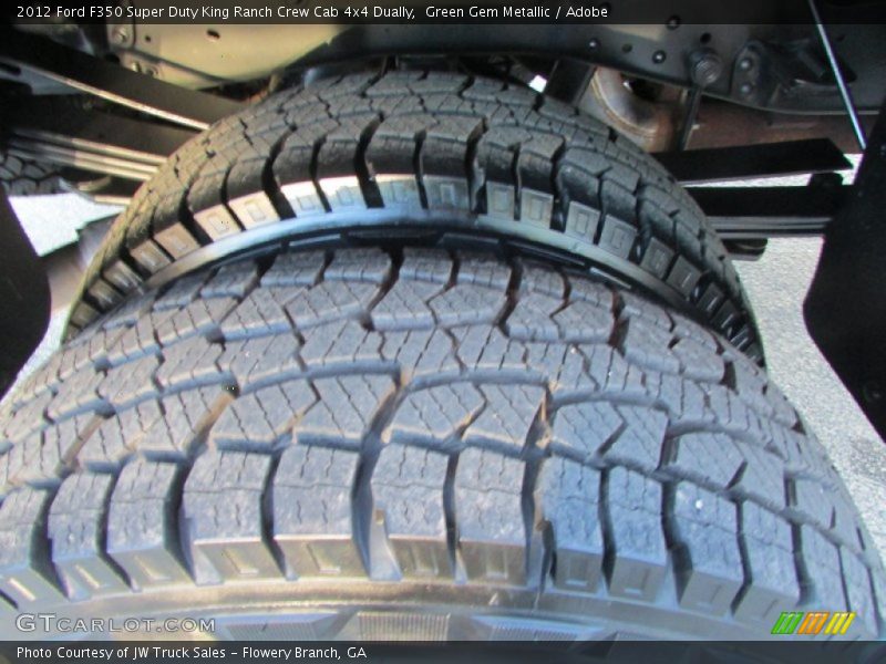 Green Gem Metallic / Adobe 2012 Ford F350 Super Duty King Ranch Crew Cab 4x4 Dually