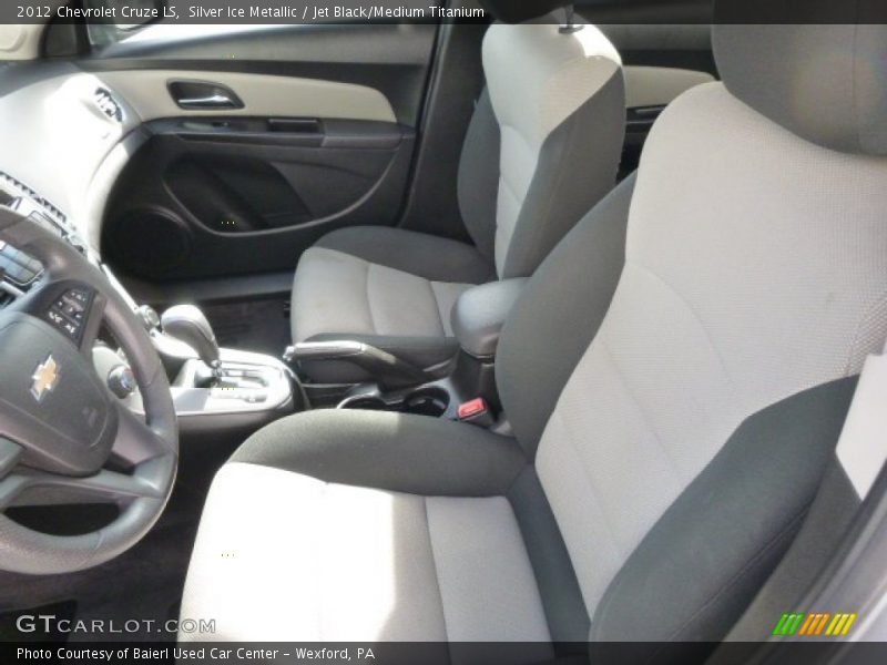 Silver Ice Metallic / Jet Black/Medium Titanium 2012 Chevrolet Cruze LS