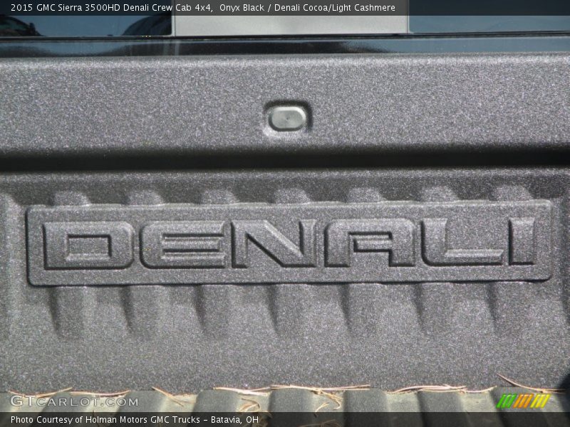 Onyx Black / Denali Cocoa/Light Cashmere 2015 GMC Sierra 3500HD Denali Crew Cab 4x4