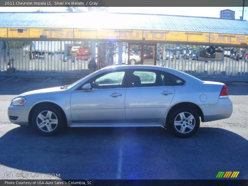 Silver Ice Metallic / Gray 2011 Chevrolet Impala LS