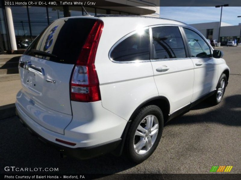 Taffeta White / Gray 2011 Honda CR-V EX-L 4WD