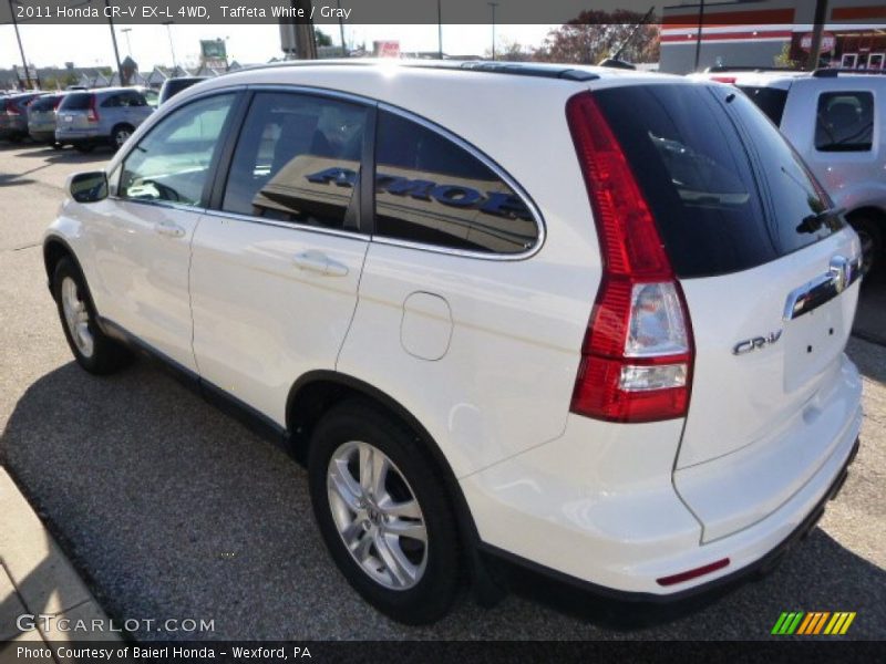 Taffeta White / Gray 2011 Honda CR-V EX-L 4WD