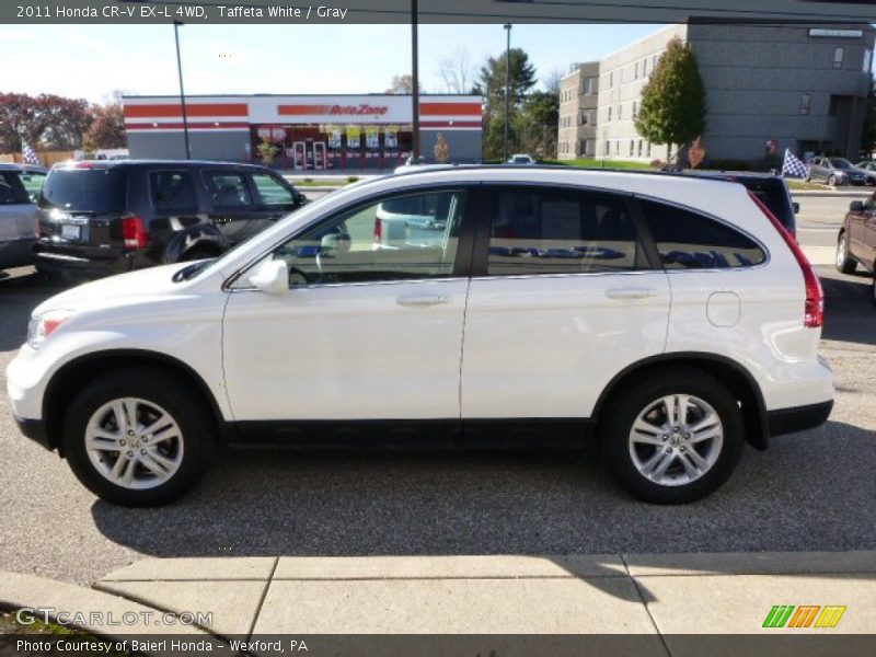 Taffeta White / Gray 2011 Honda CR-V EX-L 4WD