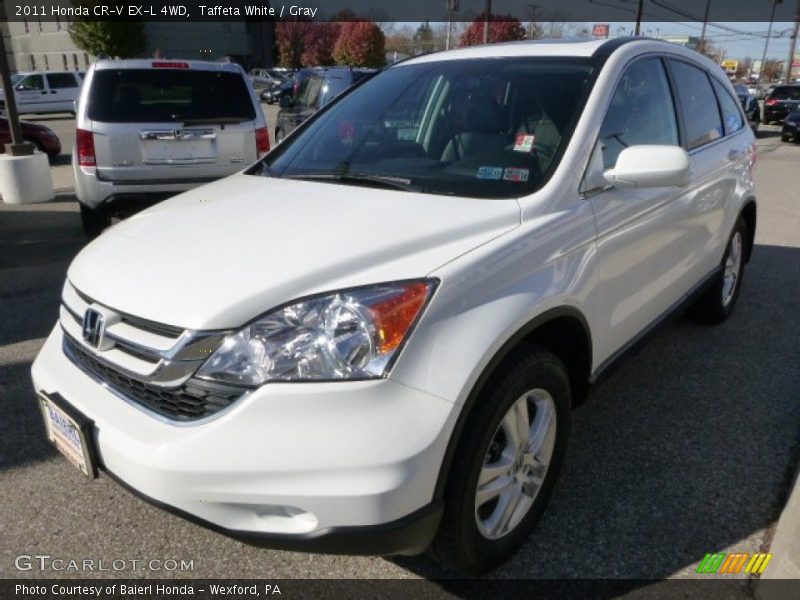 Taffeta White / Gray 2011 Honda CR-V EX-L 4WD