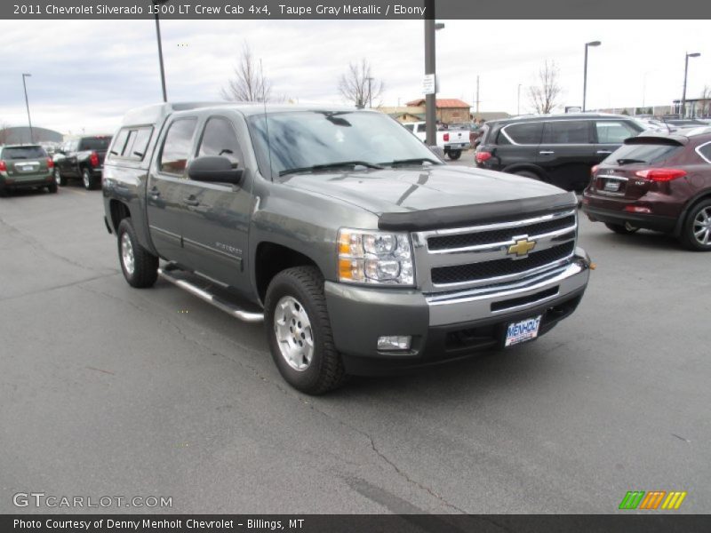 Taupe Gray Metallic / Ebony 2011 Chevrolet Silverado 1500 LT Crew Cab 4x4