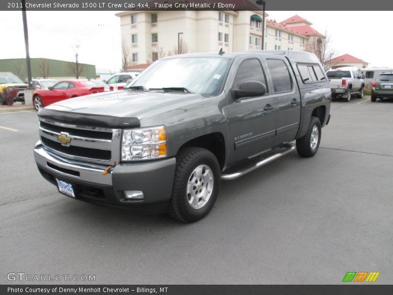Taupe Gray Metallic / Ebony 2011 Chevrolet Silverado 1500 LT Crew Cab 4x4