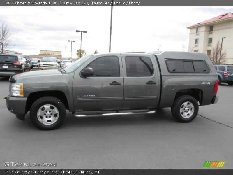 Taupe Gray Metallic / Ebony 2011 Chevrolet Silverado 1500 LT Crew Cab 4x4